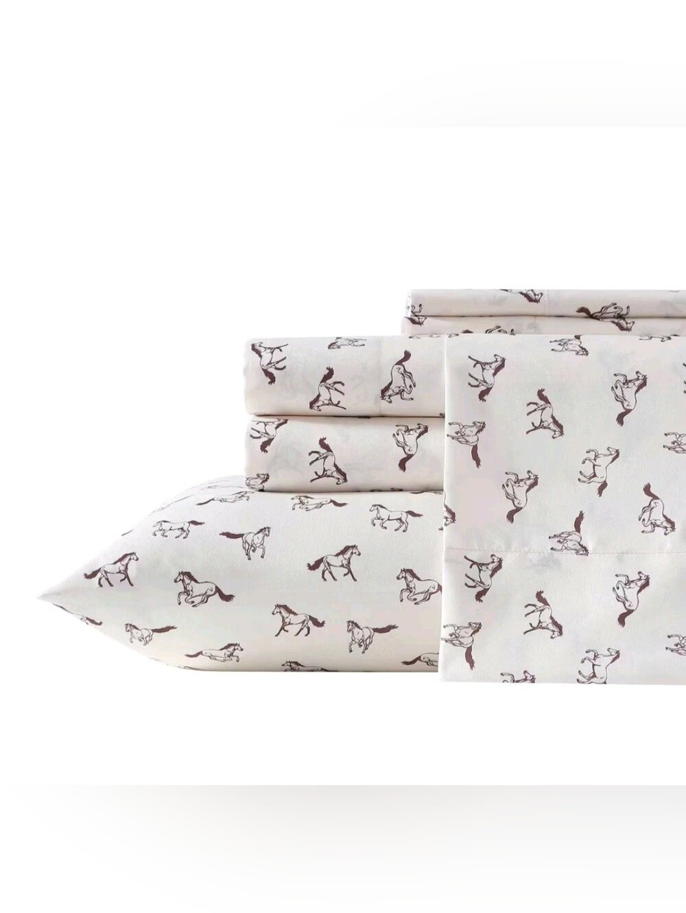 Wrangler Full Wild Horses Sheet Set Beige
